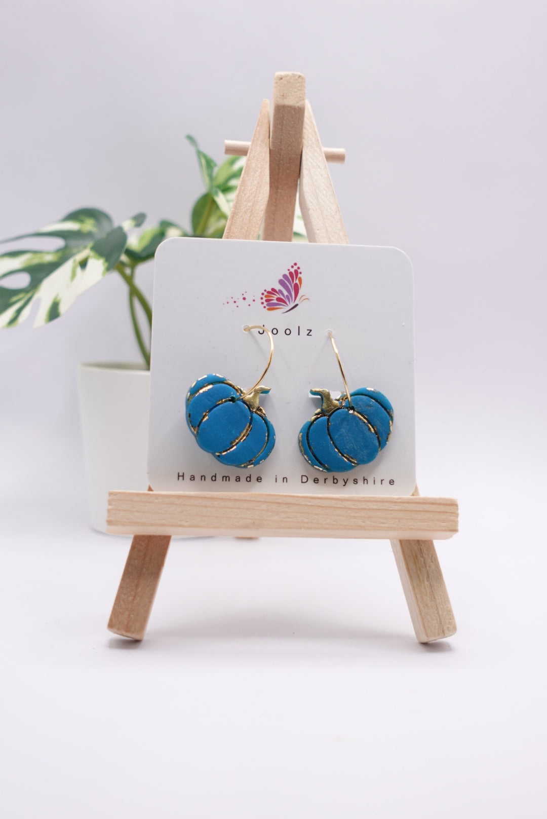 Blue Pumpkin Earrings