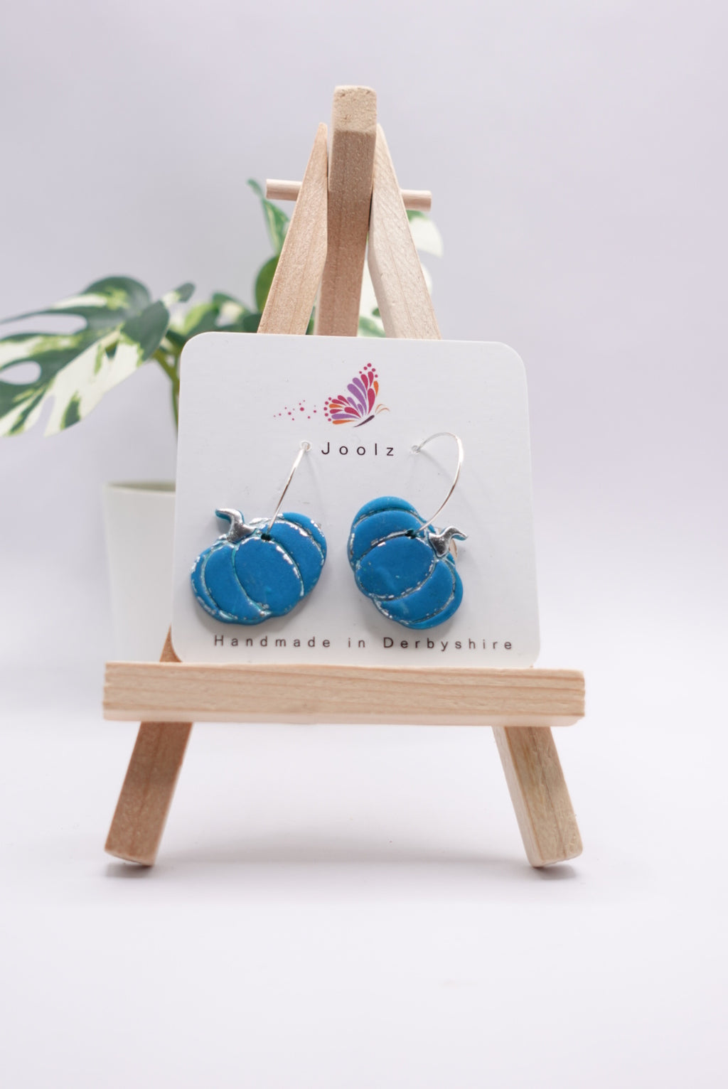 Blue Pumpkin Earrings