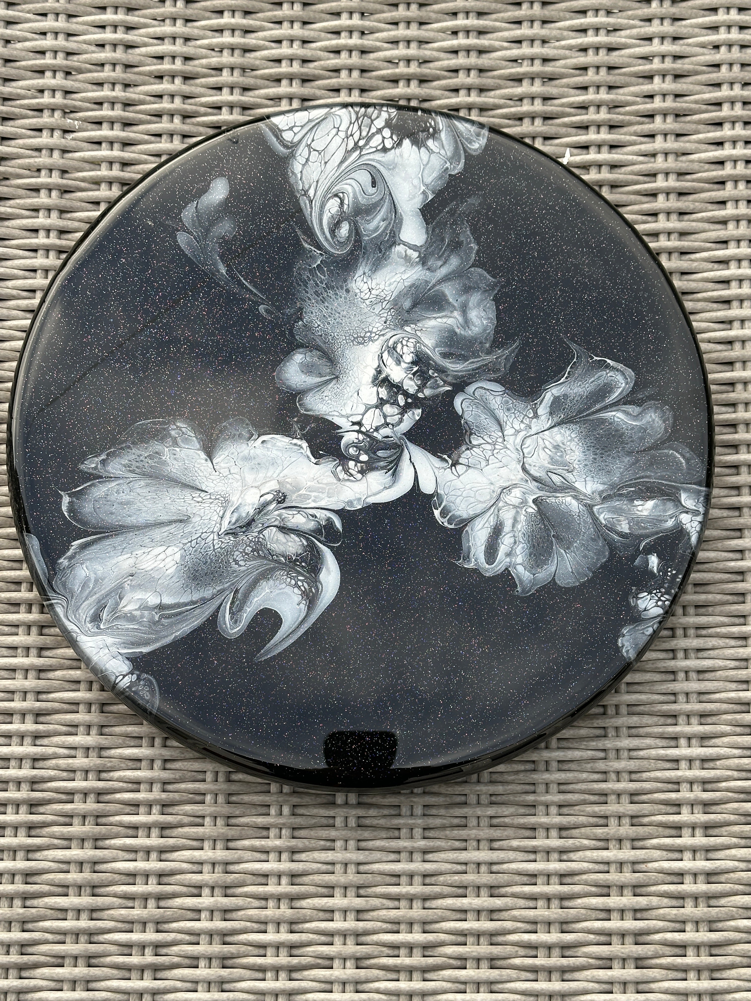 Lazy Susan Black and Silver Colourway