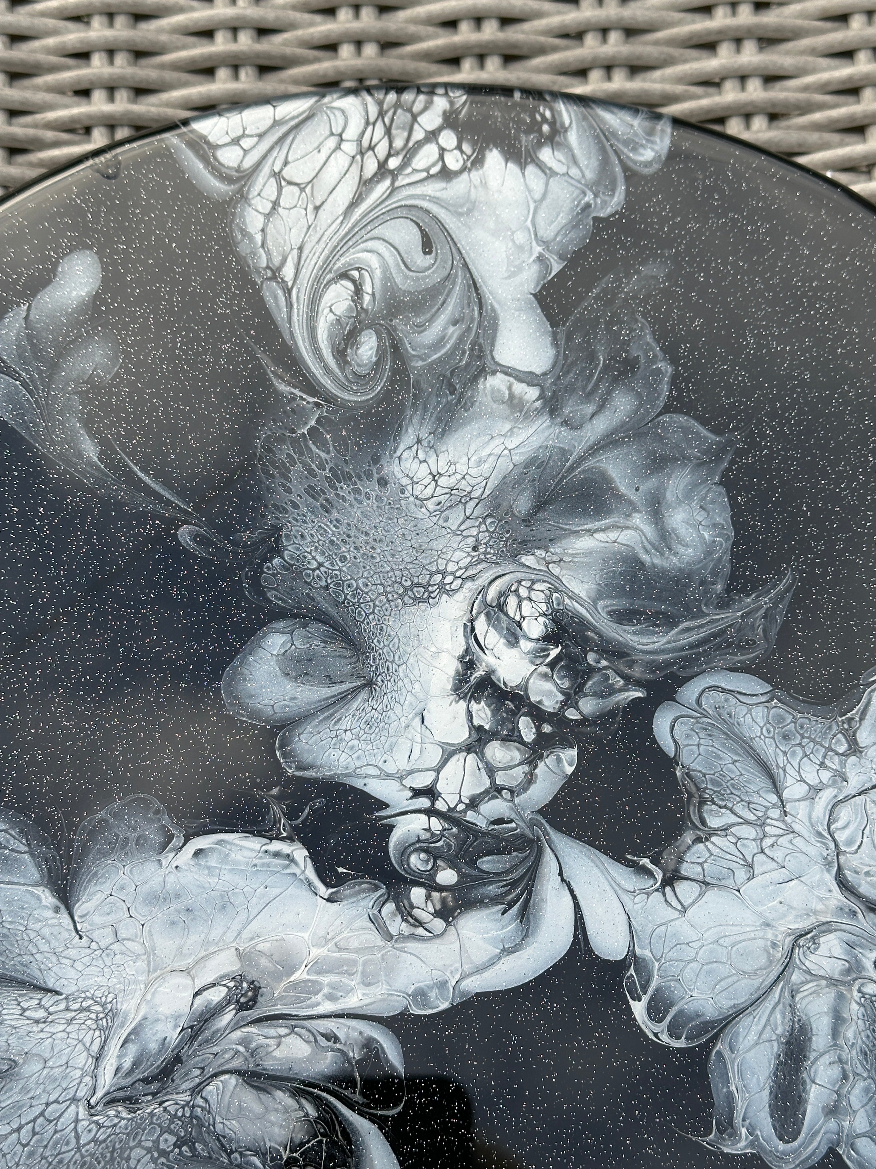 Lazy Susan Black and Silver Colourway